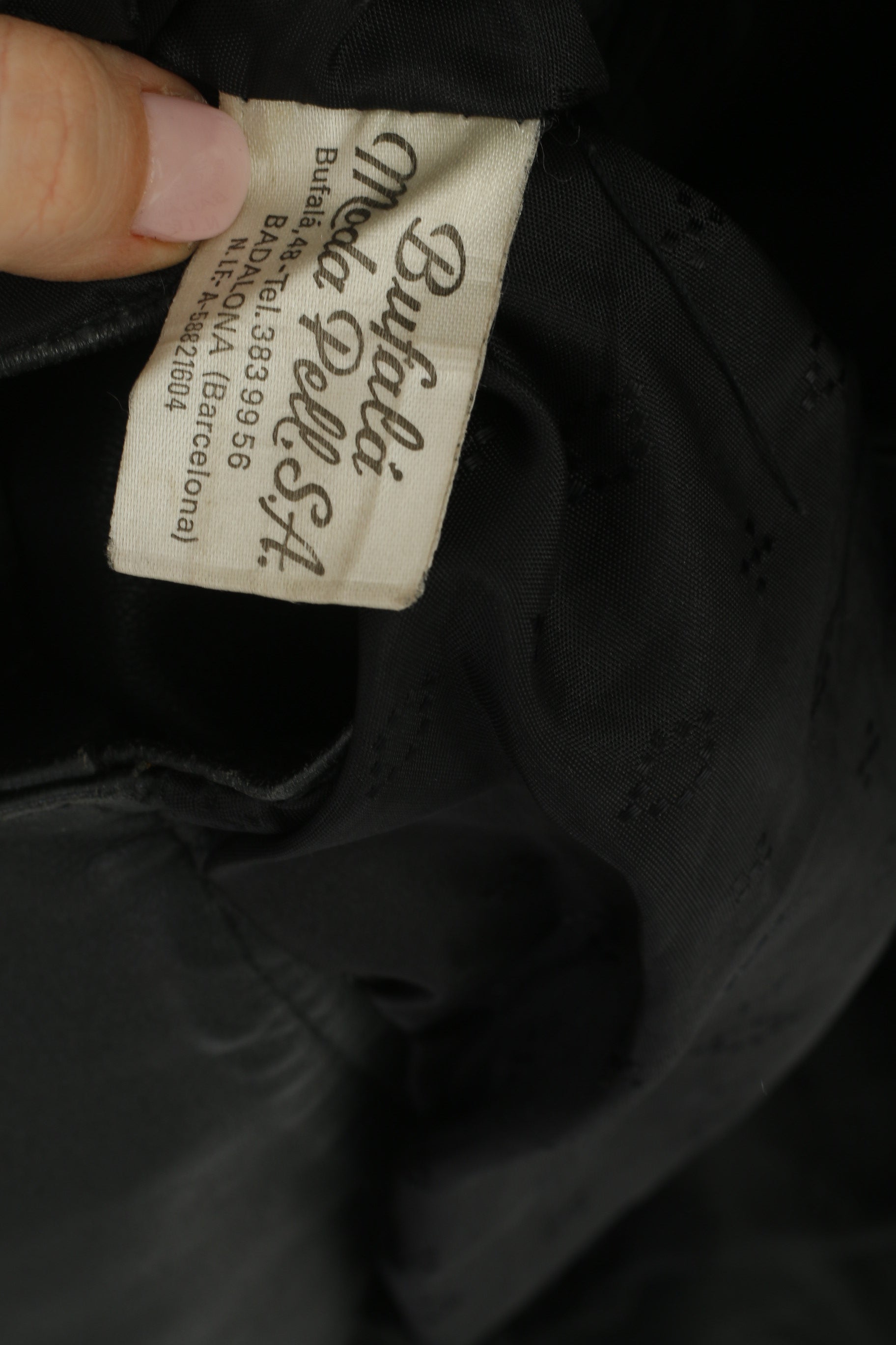 Bufala Moda Veste M pour femme noire vintage à manches chauve-souris et haut à simple boutonnage