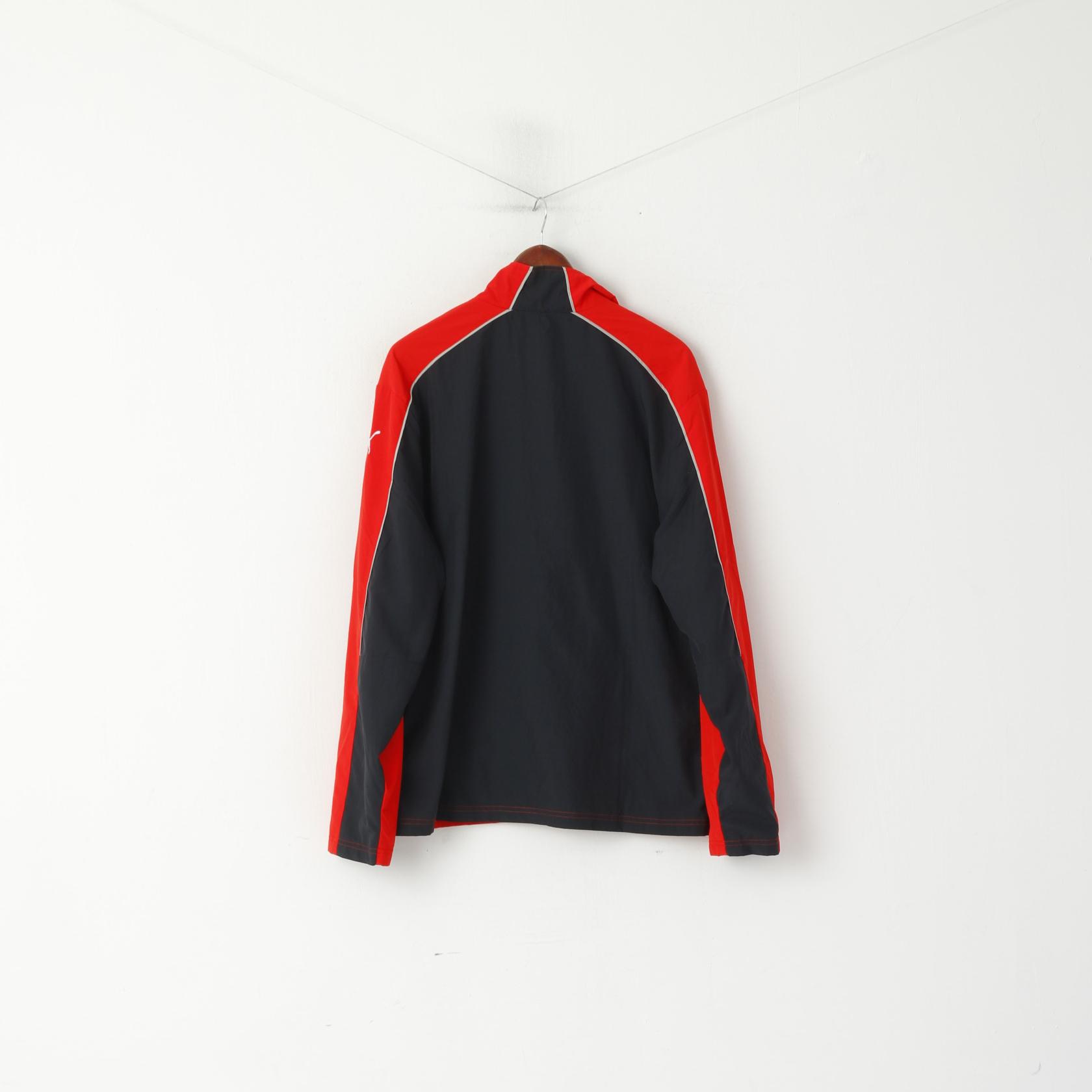 Giacca Puma Uomo L Rosso Abbigliamento sportivo Leggero Cerniera intera Activewear Track Top8