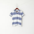 Levi's Men S Polo Shirt Violet Striped Short Sleeve Cotton Standard Fit Top