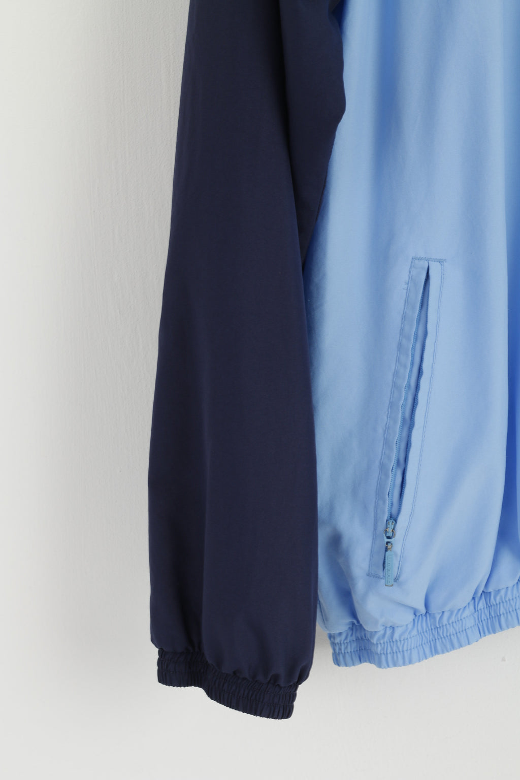 Giacca Umbro da uomo XL Bomber leggero da allenamento blu con cerniera intera