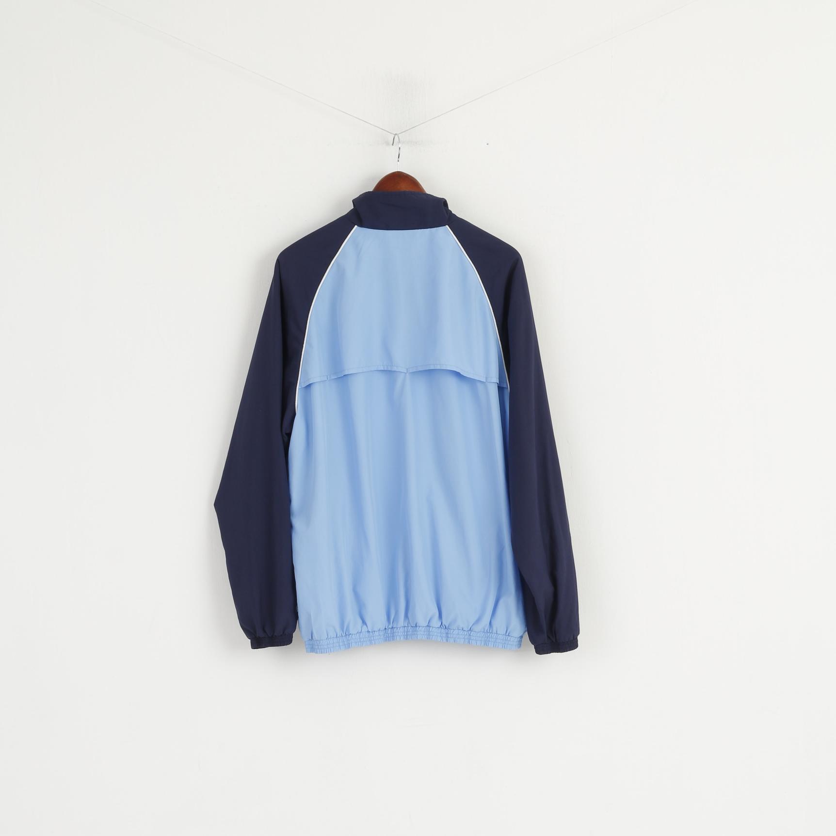 Giacca Umbro da uomo XL Bomber leggero da allenamento blu con cerniera intera