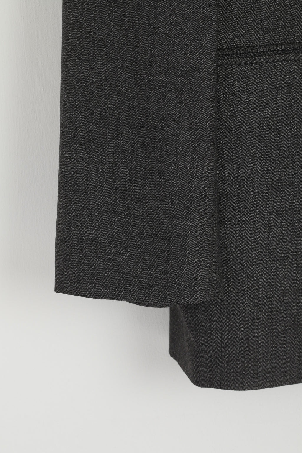 Mc Neal Men 52 42 Blazer Grey 100% Wool George Scott Single Breasted Jacket