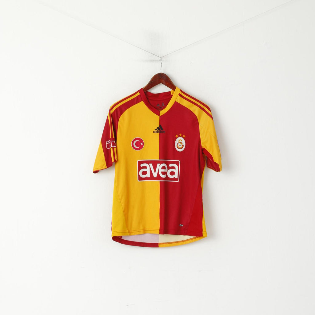 Adidas Youth 164 Shirt Yellow Galatasaray SK Football Club Turkey Jersey Top