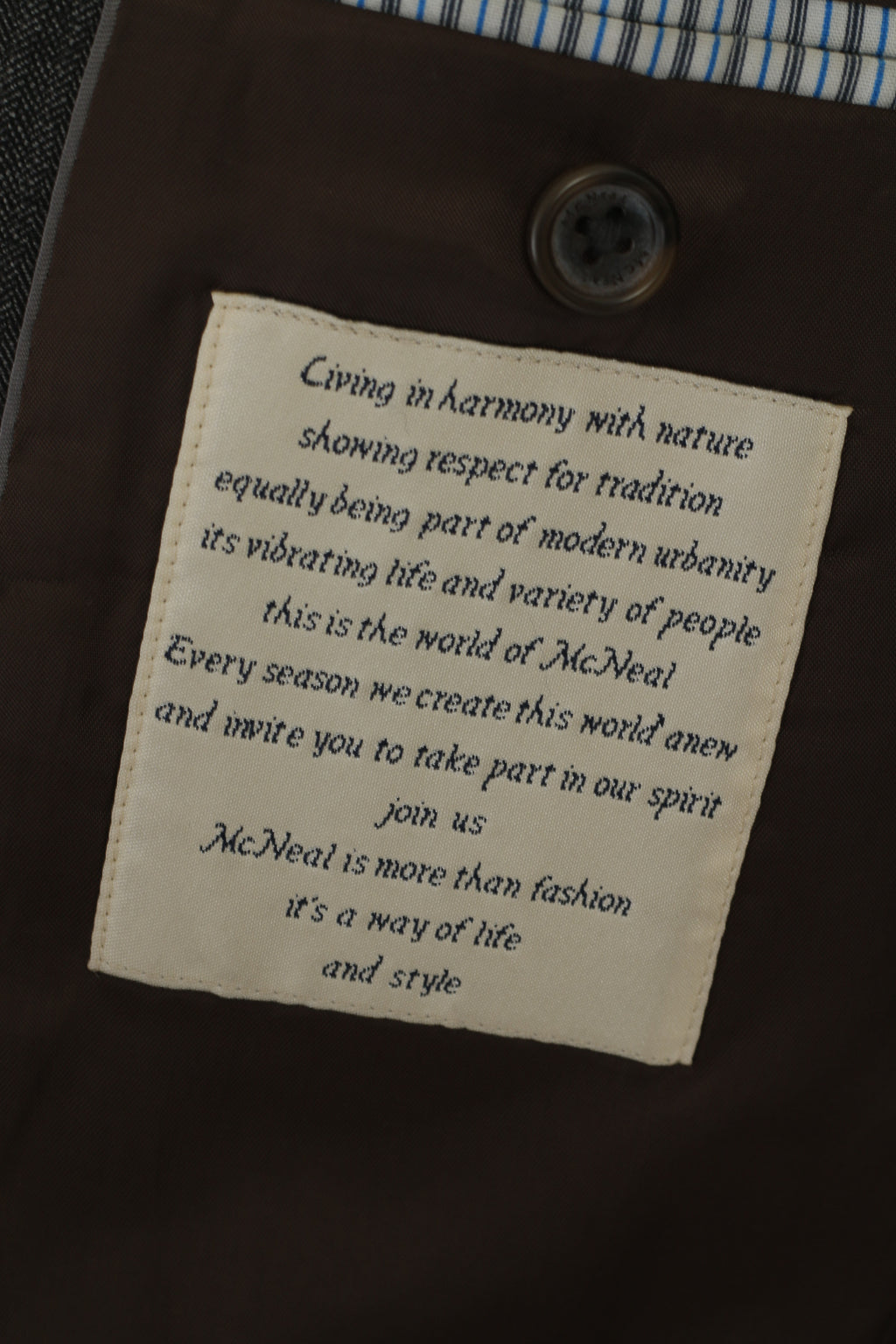 Mc Neal Men 52 42 Blazer Grey 100% Wool George Scott Single Breasted Jacket