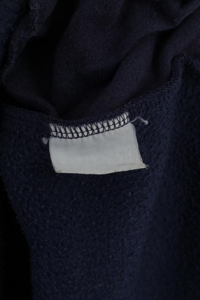 Thomas Burberry SPORT Mens L Fleece Top Navy Blue Vintage Sweatshirt Top