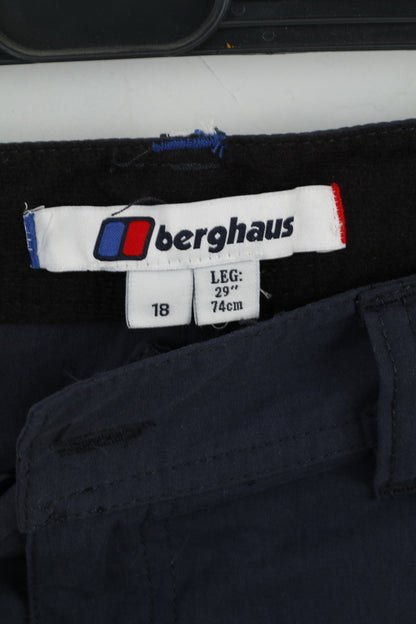 Pantaloni Berghaus da donna 18 Navy Navigator Zip Off Pant Gamba 29" Outdoor