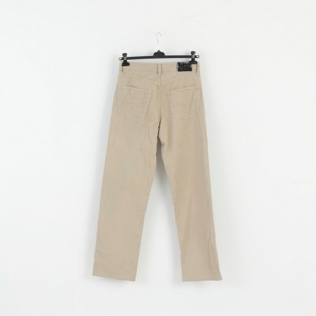 Hugo Boss Mens 32 / 32 Trousers Beige Cotton Arkansas Vintage Classic Pants