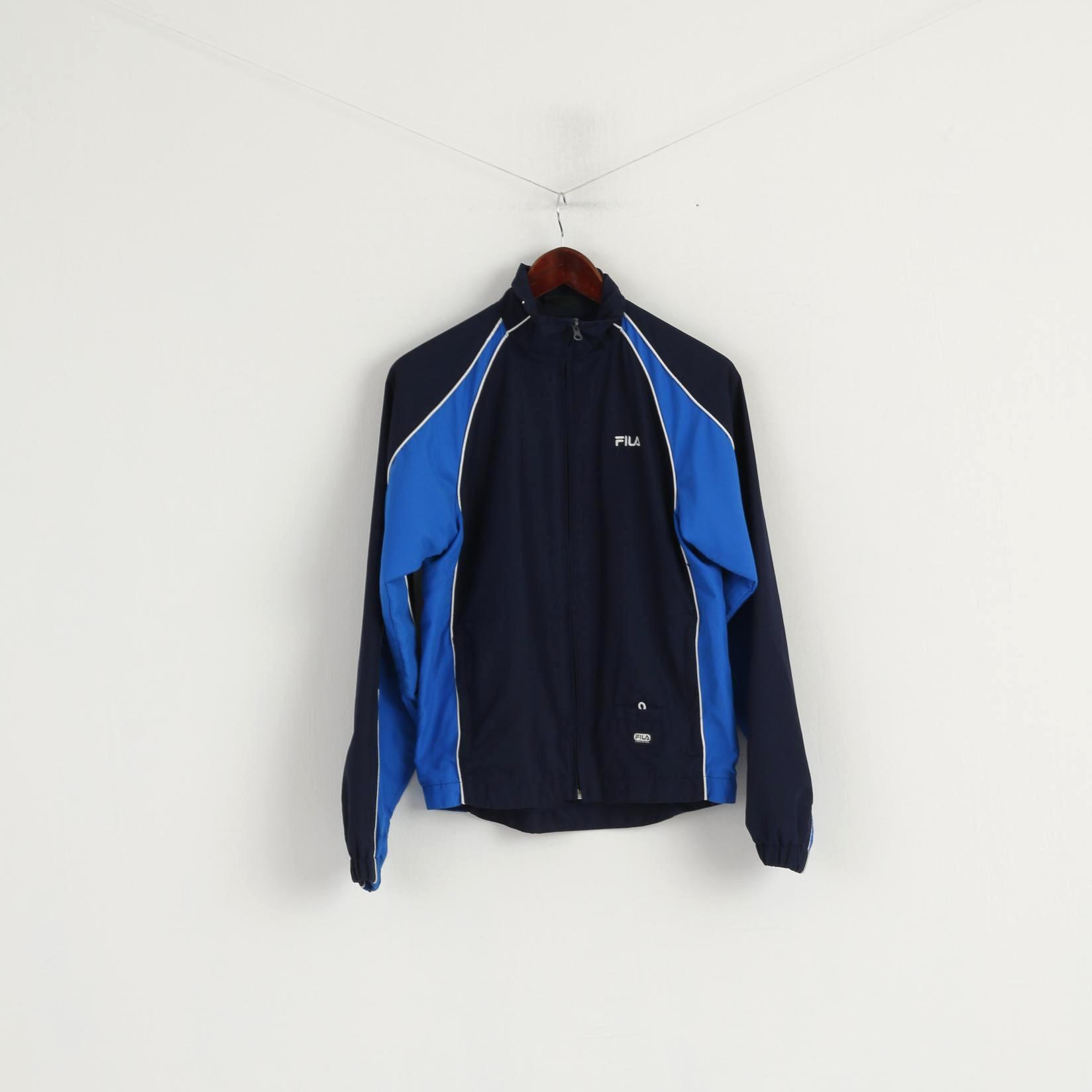 Veste FILA MB pour jeunes de 10 à 12 ans, bleu marine, Traning Active, fermeture éclair, haut doublé en maille