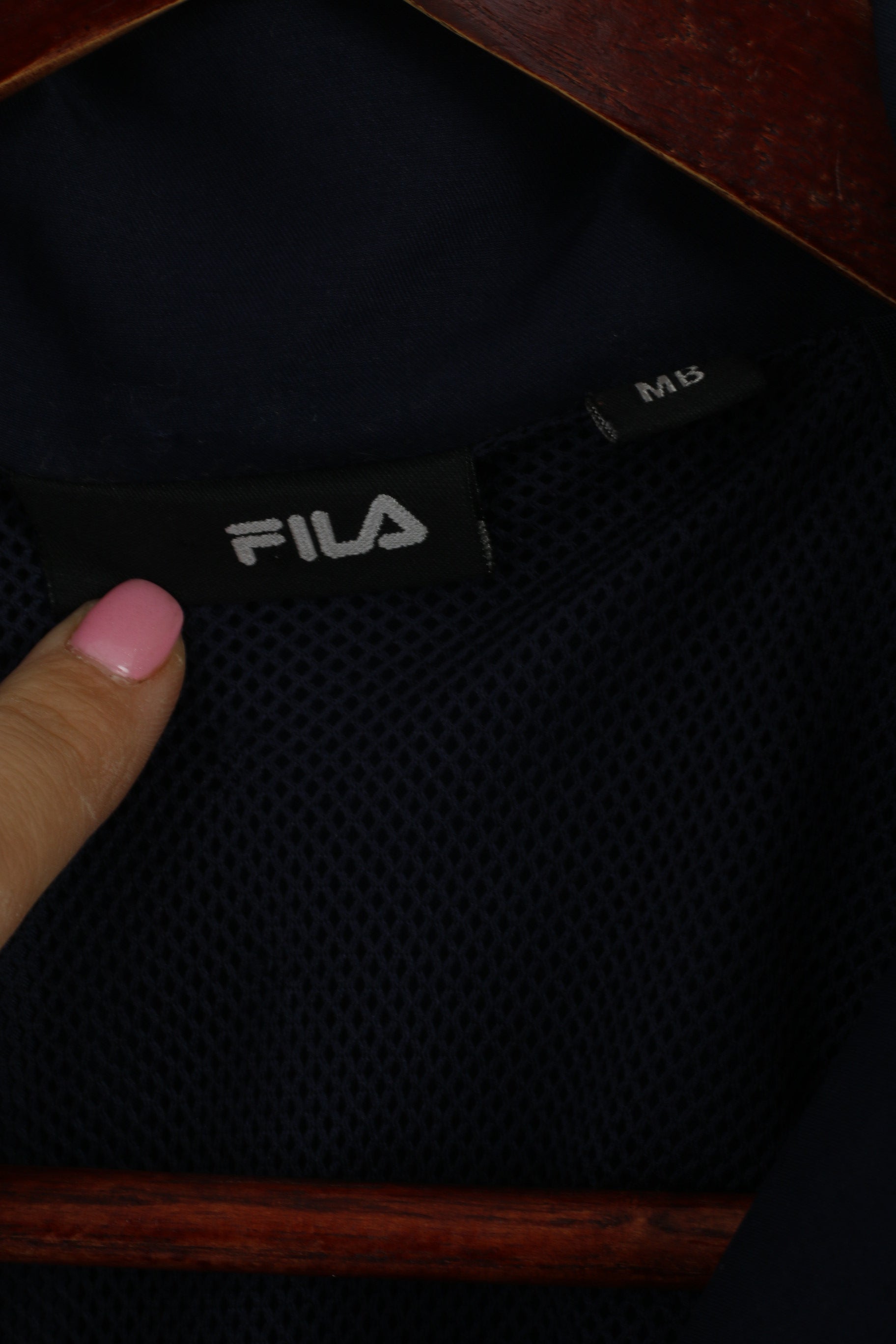 Veste FILA MB pour jeunes de 10 à 12 ans, bleu marine, Traning Active, fermeture éclair, haut doublé en maille