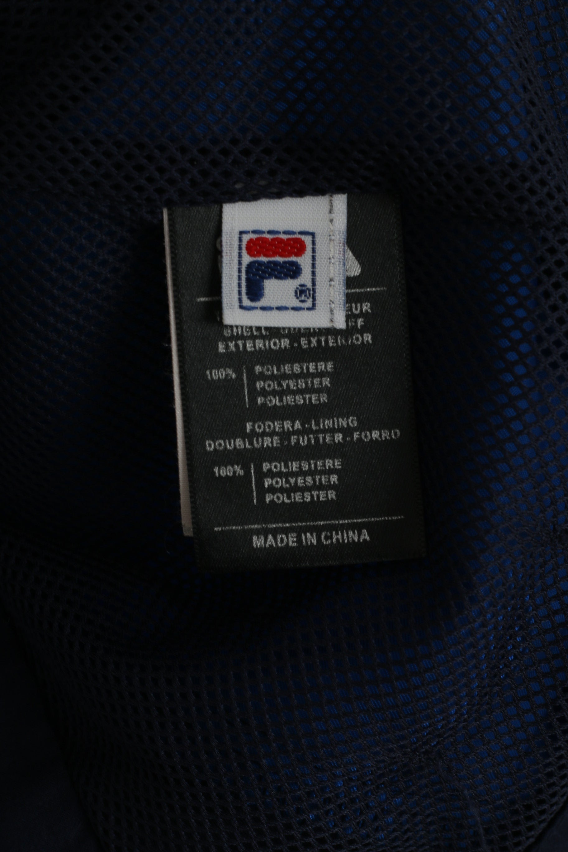 Veste FILA MB pour jeunes de 10 à 12 ans, bleu marine, Traning Active, fermeture éclair, haut doublé en maille