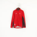 Umbro PPT Men L Veste Rouge Officiel Teamwear Full Zip Sportwear Post Top