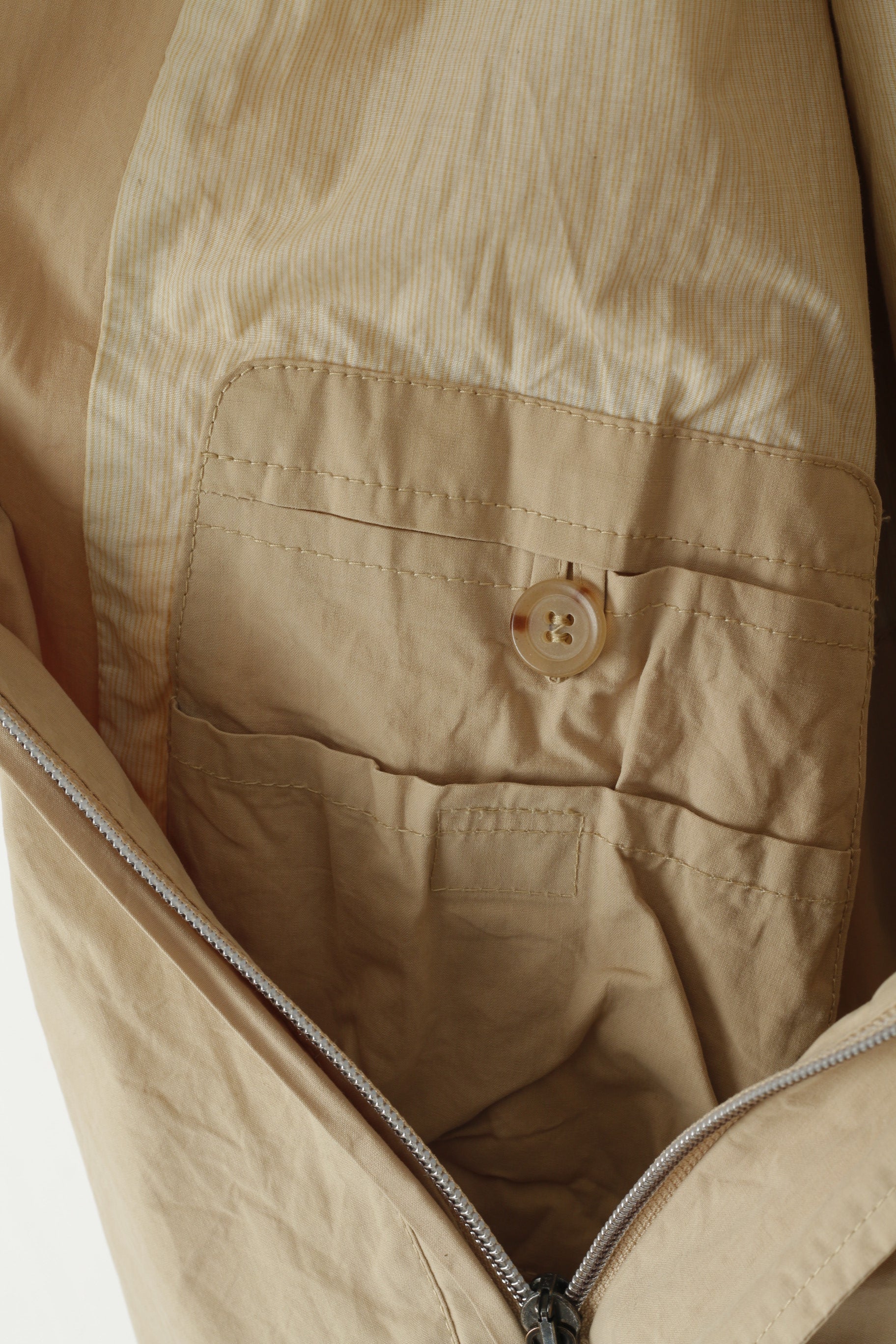 Giacca Camel Active da uomo 98 M. Top in cotone beige vintage leggero con cerniera intera