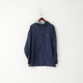 Head Men XL Veste pull en nylon bleu marine imperméable à capuche et col zippé