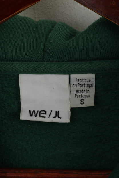 WESC Sweat-shirt vert à capuche en coton avec poche kangourou pour homme