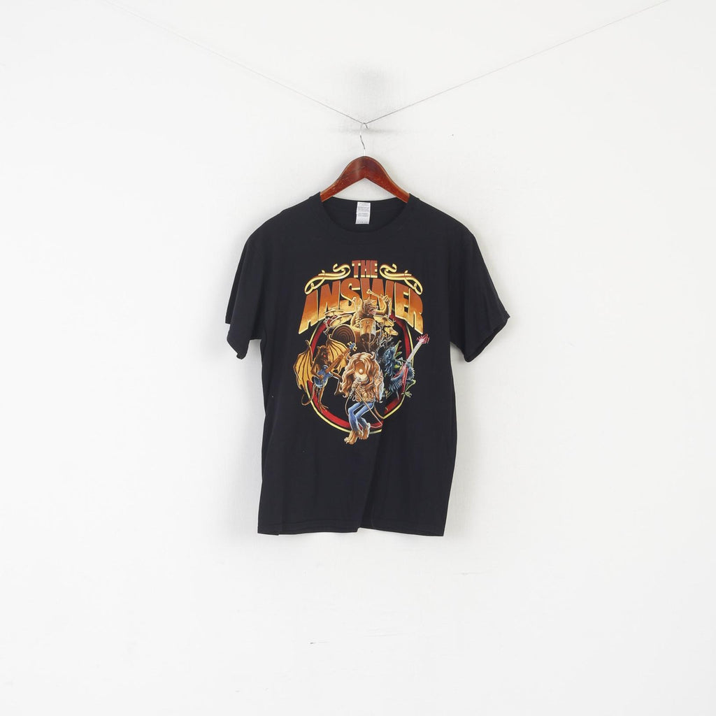 Gildan hommes M chemise noir coton la réponse graphique groupe de musique 2015 haut