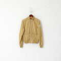 Levi Strauss &Co Men M (S) Jacket Camel Cotton Full Zipper Classic Pockets Top
