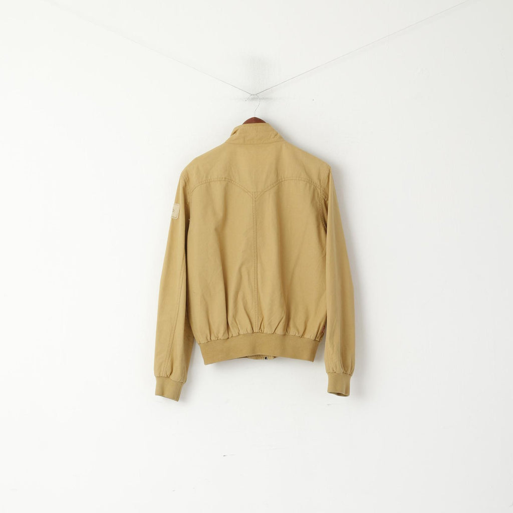 Levi Strauss &Co Men M (S) Jacket Camel Cotton Full Zipper Classic Pockets Top