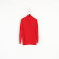 Loffler Men 52 L Chemise à manches longues Rouge Coton Activewear TransTex Stretch Top