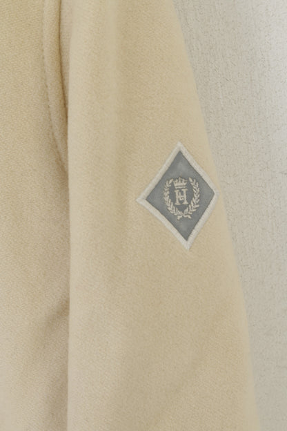 Henri Lloyd Women 2 S Duffel Jacket Beige Wool Vintage Classic Coat