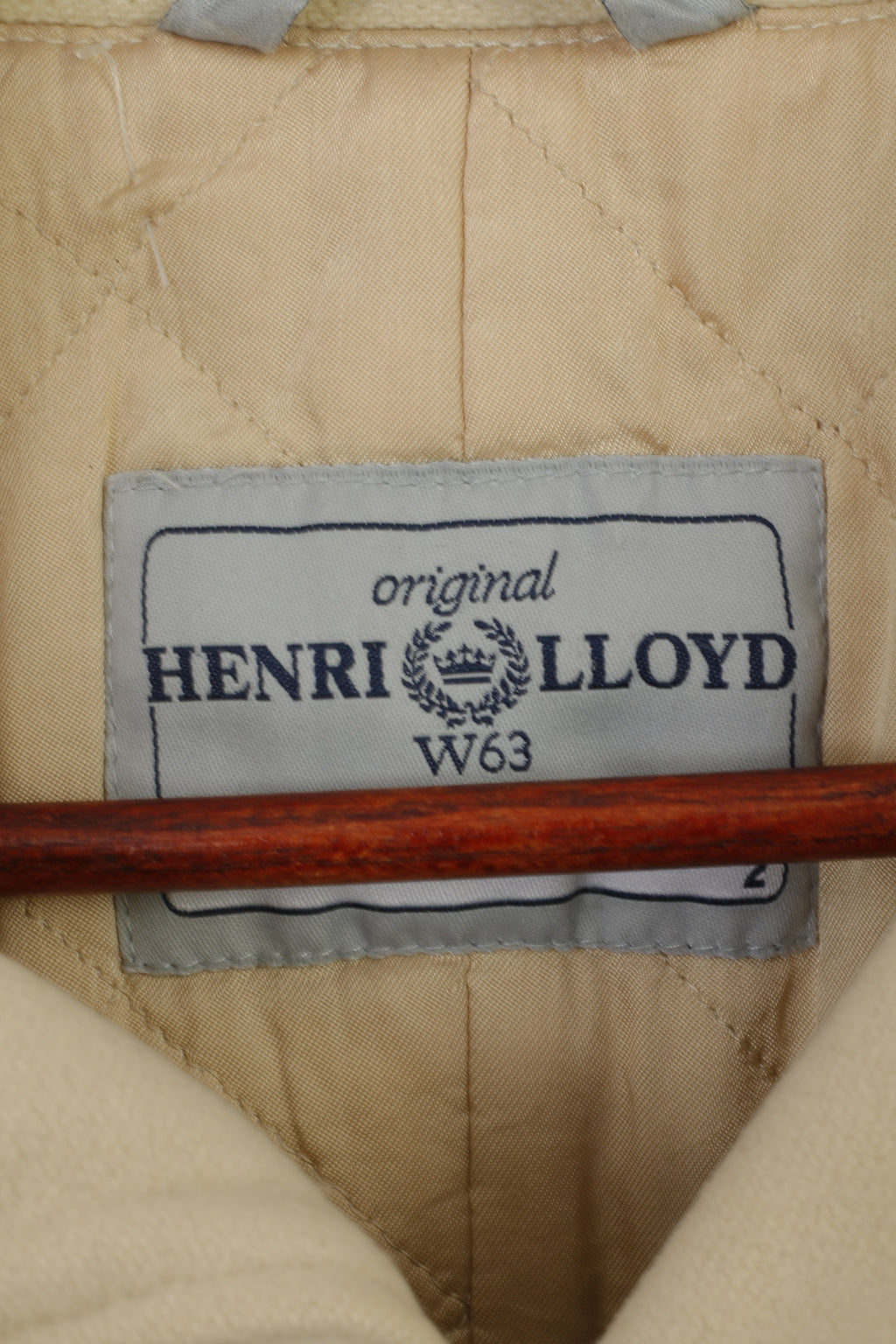 Henri Lloyd Women 2 S Duffel Jacket Beige Wool Vintage Classic Coat