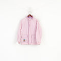 Frosty Winter Femmes 176 M Bomber Veste Rose Matelassé Coton Pleine Fermeture Éclair Rétro Haut