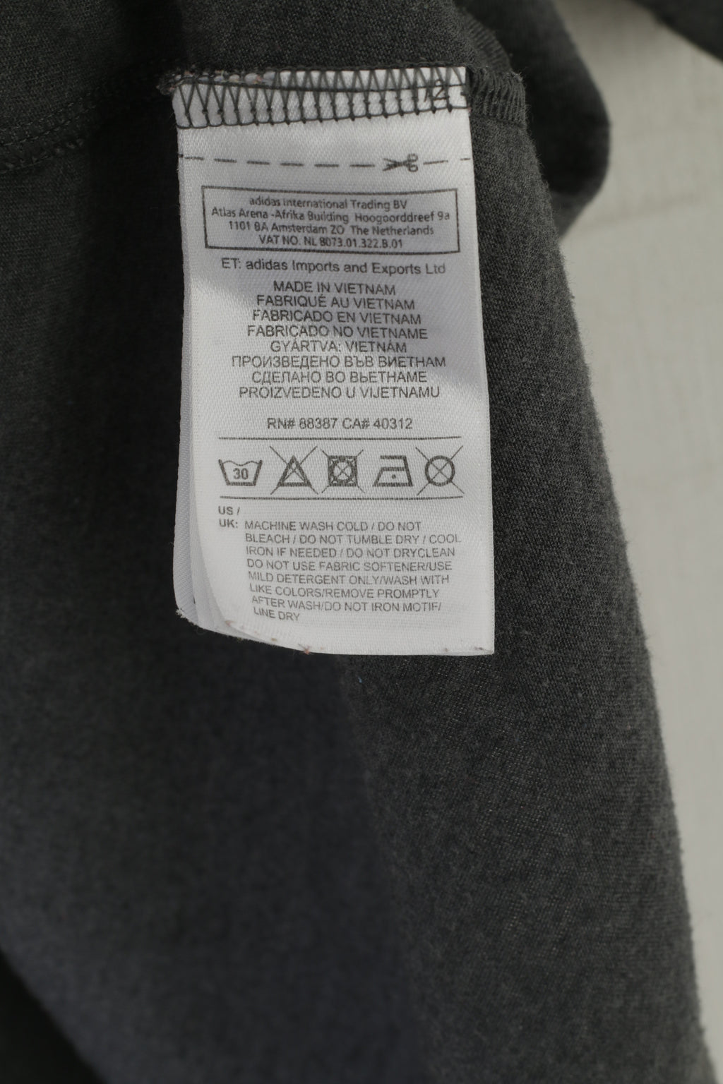 Adidas hommes S chemise gris Destroy Yourself Climacool Sportswear Run Active haut