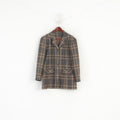 First Avenue Classics Women 18 44 XL Blazer Check Single Breasted Wool Top Jacket
