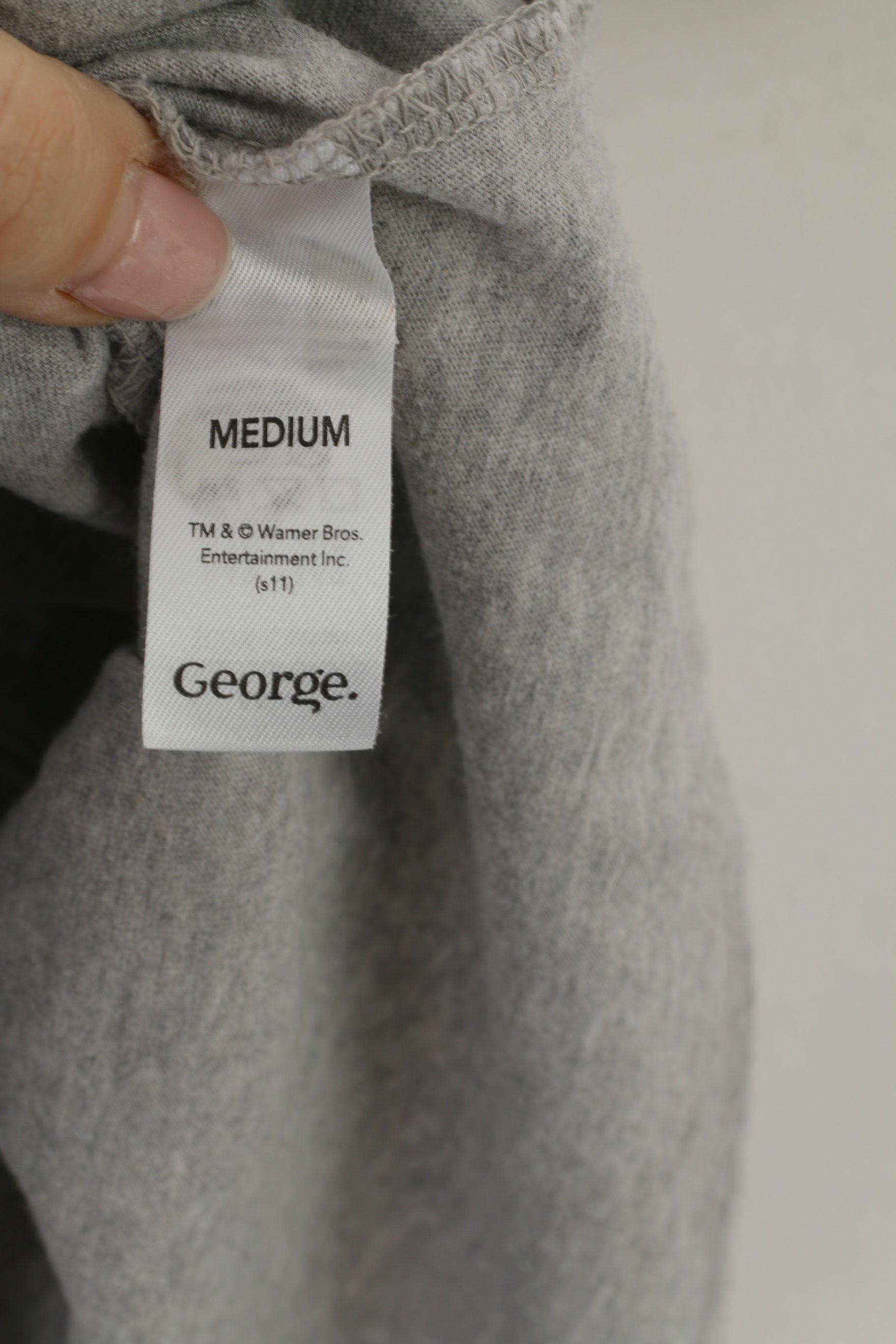 George Looney Tunes Men M Shirt Gray Cotton Vintage I Might Be Bald Top