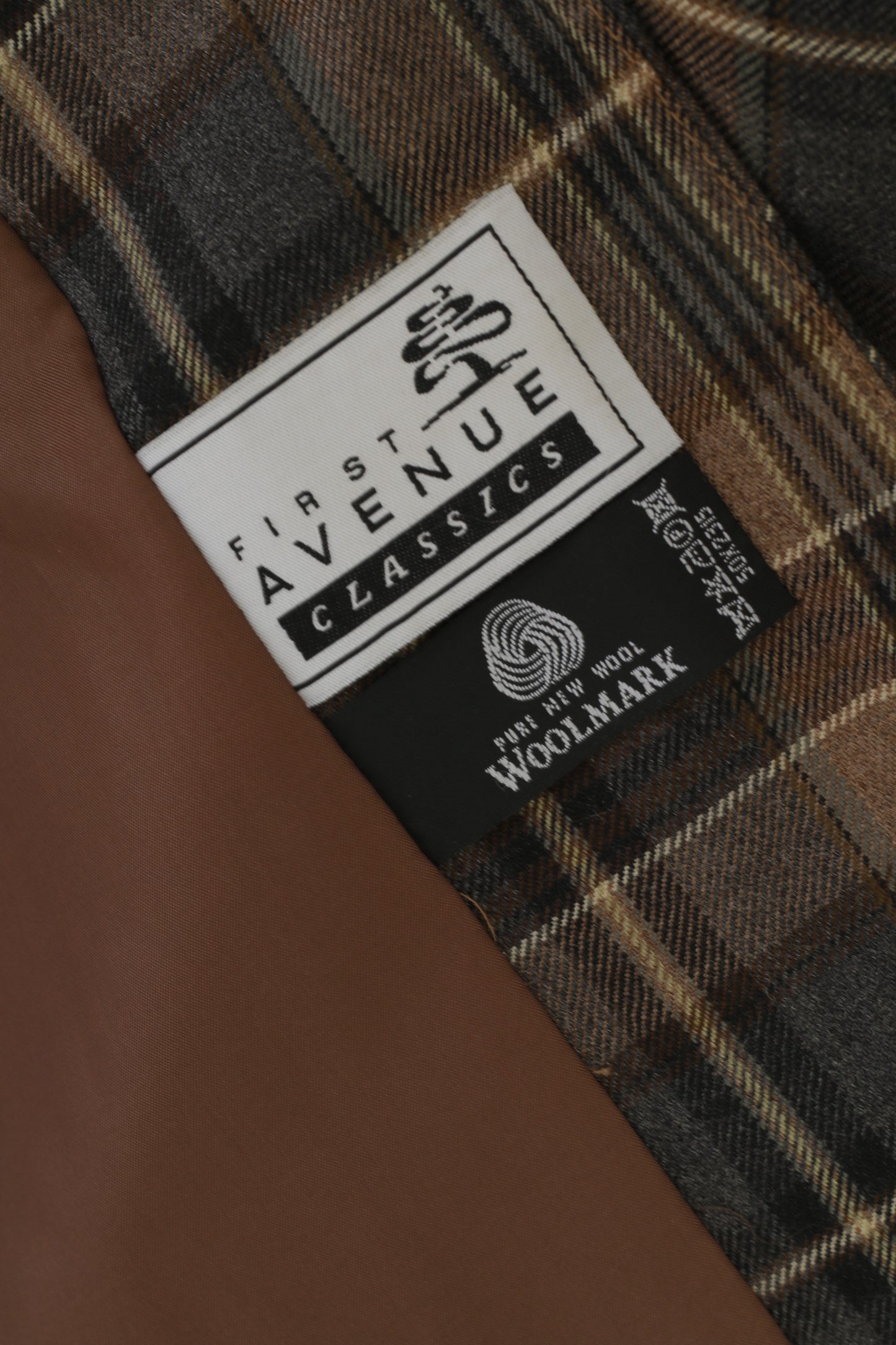 First Avenue Classics Giacca da donna 18 44 XL Blazer a quadri monopetto in lana