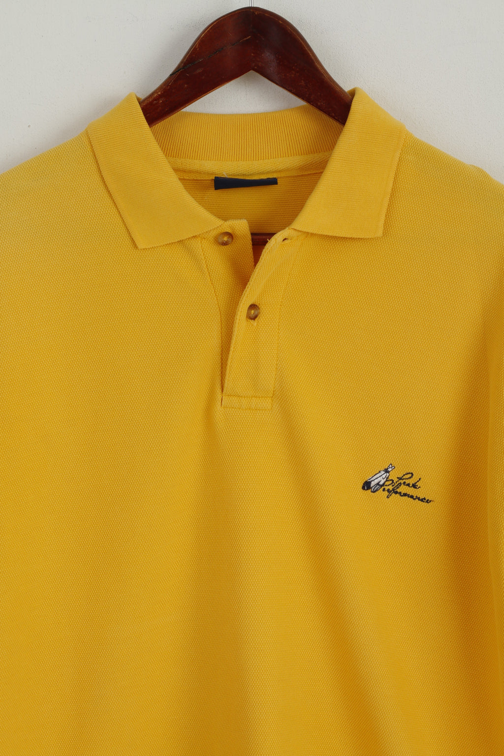 Polo Peak Performance da uomo M. Top in cotone giallo con bottoni dettagliati