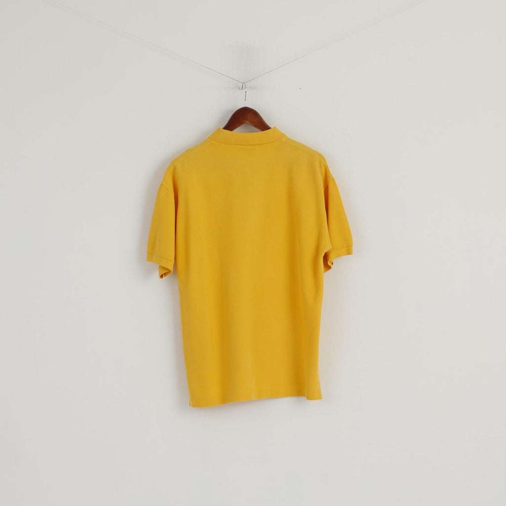 Polo Peak Performance da uomo M. Top in cotone giallo con bottoni dettagliati