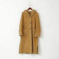 Elena Monti Femme 42 XL Duffle Coat Marron Boho À Capuche vintage Valentina Made in Italy