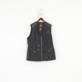 John F. Gee Jeanswear Men 52 XL Waistcoast Black Nylon Waterproof Sleeveless Vest