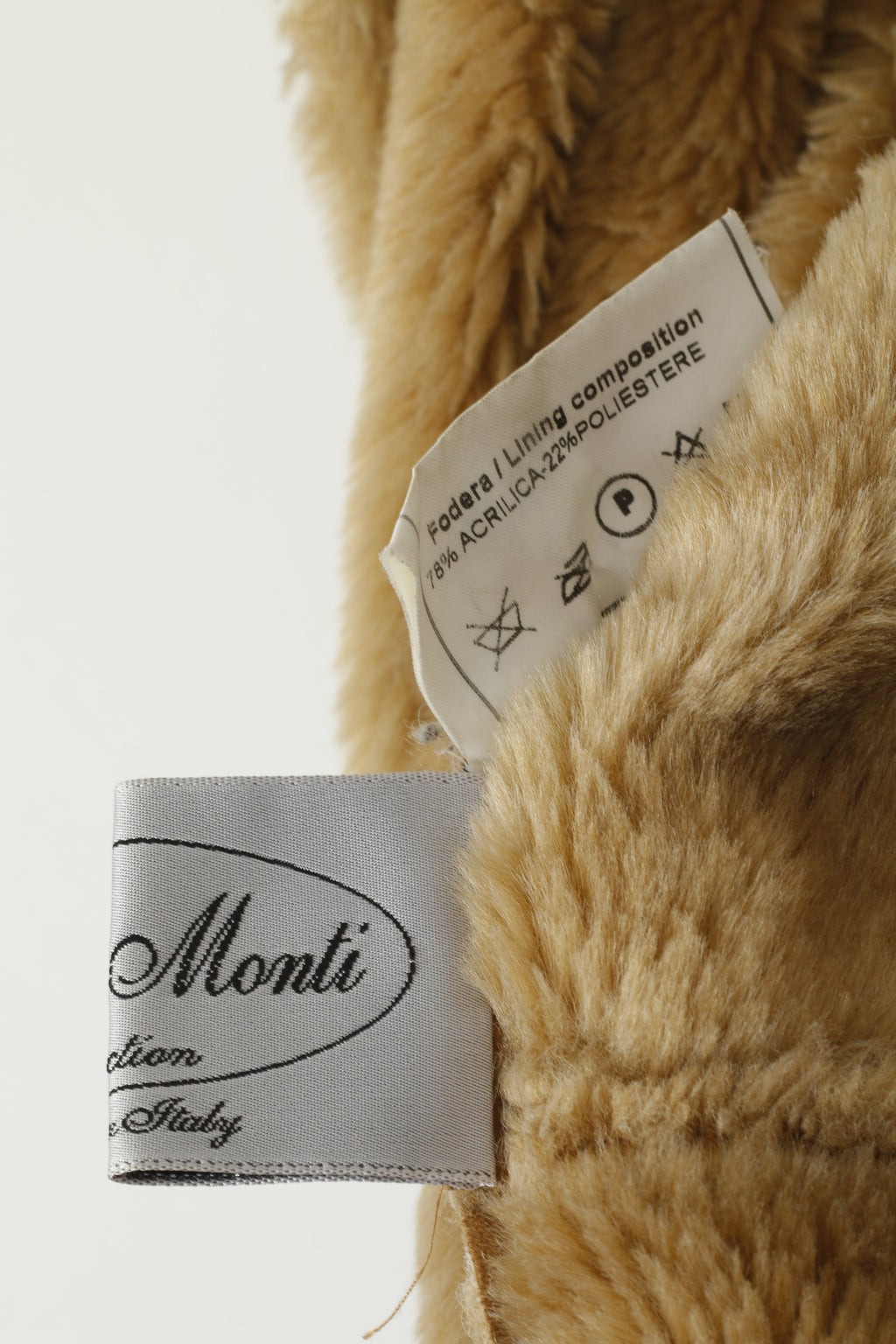 Elena Monti Women 42 XL Duffle Coat Brown Boho Hooded Vintage Valentina Made in Italy