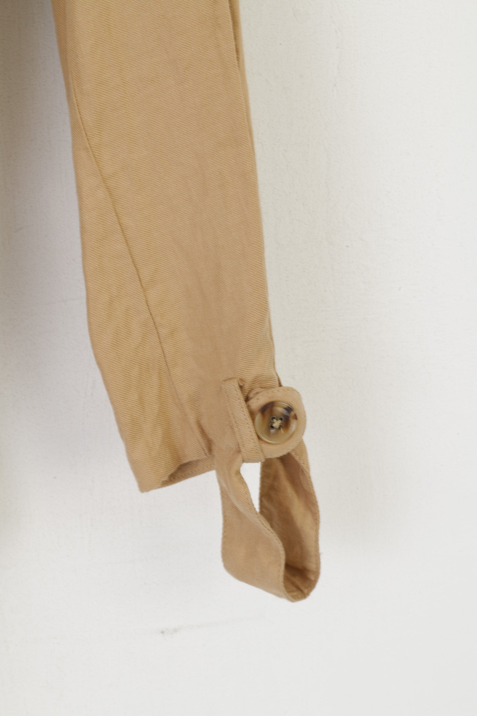 GANT Collection Women 42 16 M Jacket Camel 100% Linen Belted Lightweight Top