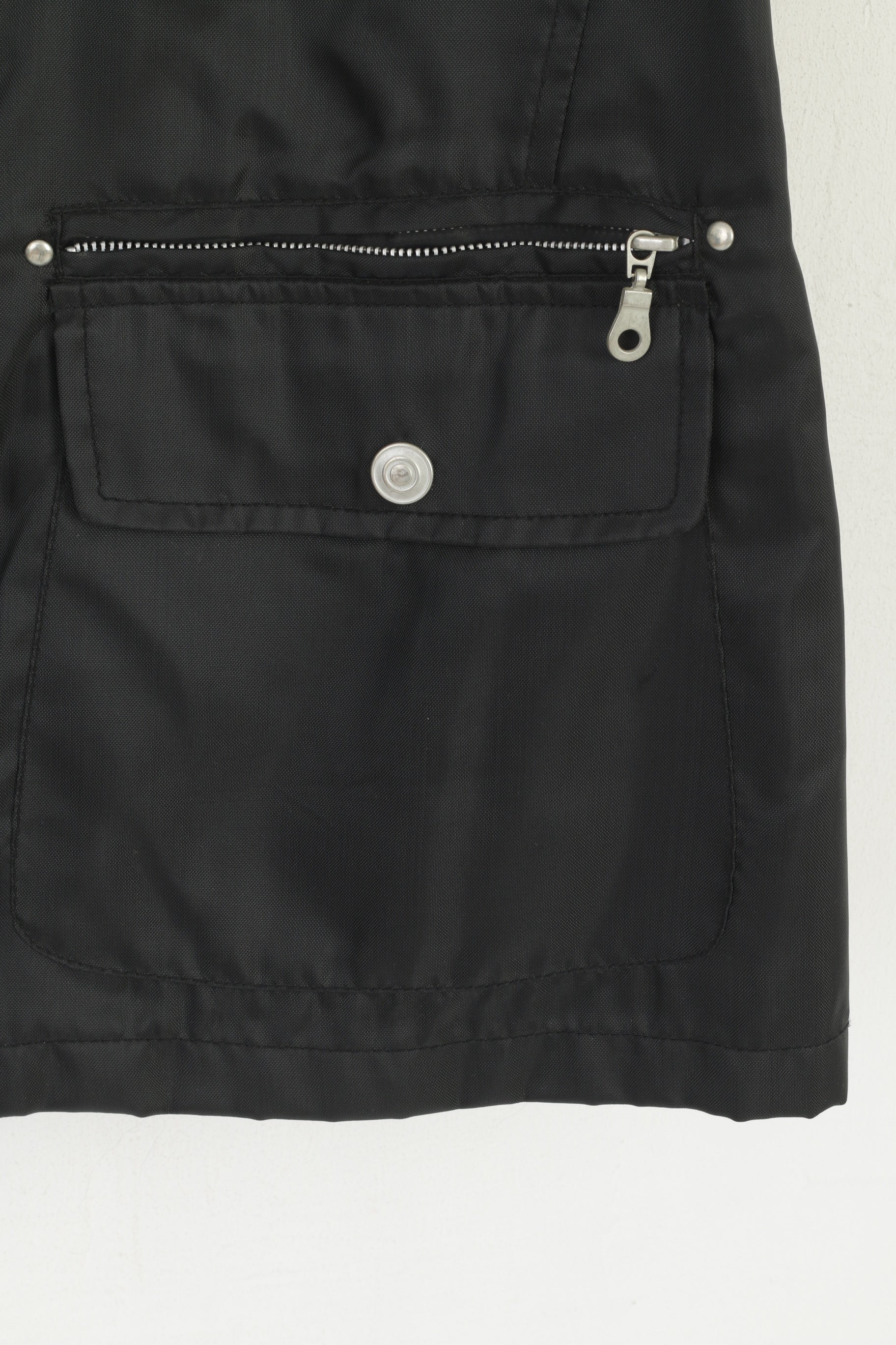 John F. Gee Jeanswear Men 52 XL Waistcoast Black Nylon Waterproof Sleeveless Vest