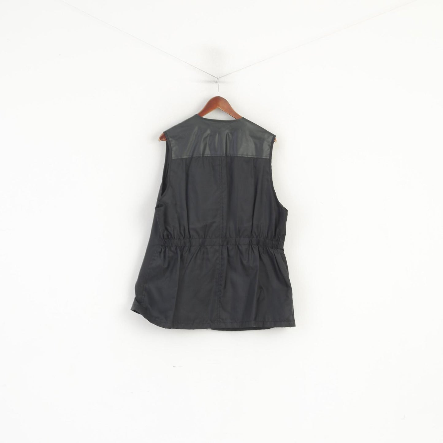 John F. Gee Jeanswear Men 52 XL Waistcoast Black Nylon Waterproof Sleeveless Vest