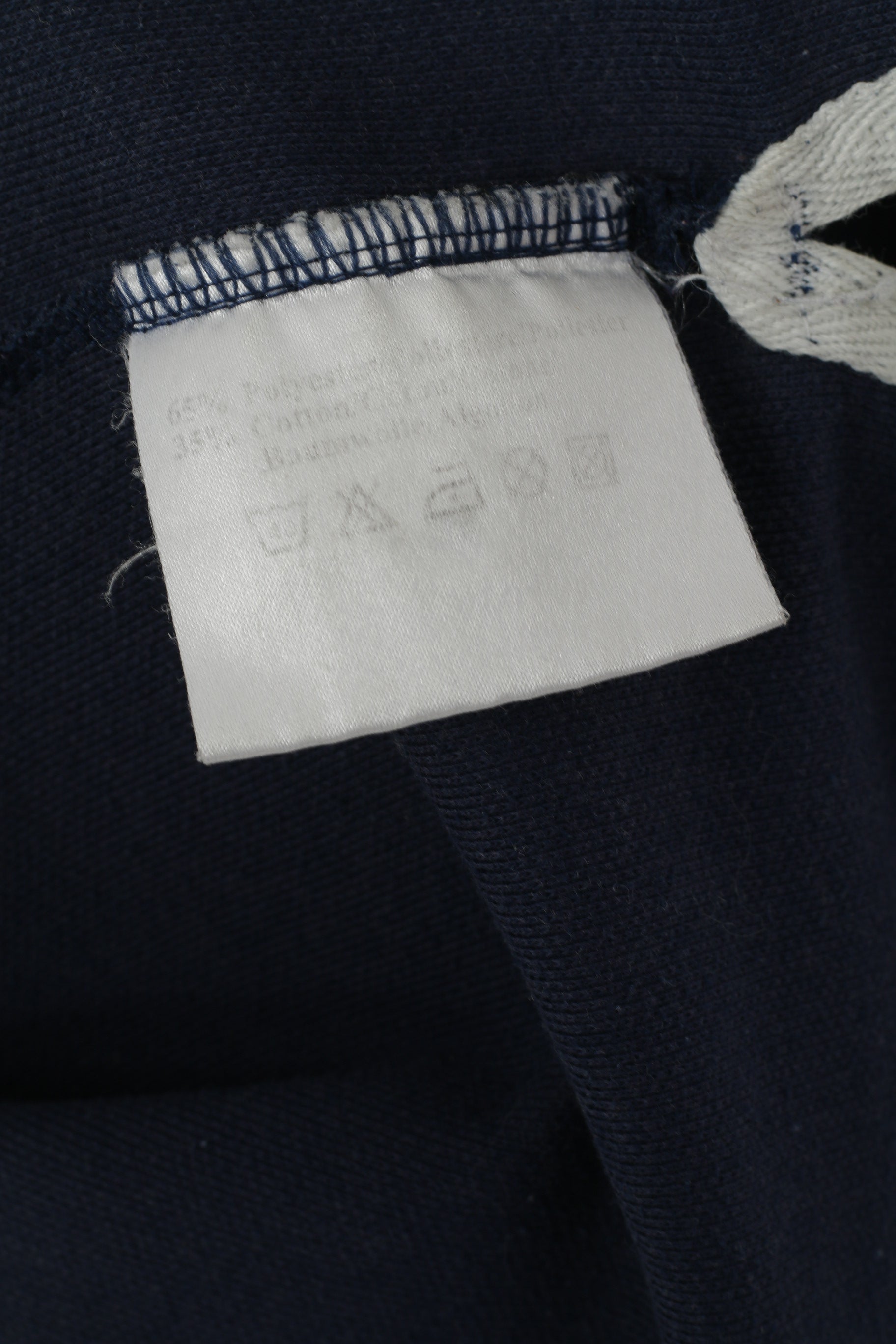 Umbro Hommes XL Polo Marine Coton Mélange Manches Courtes Vintage 90s Top