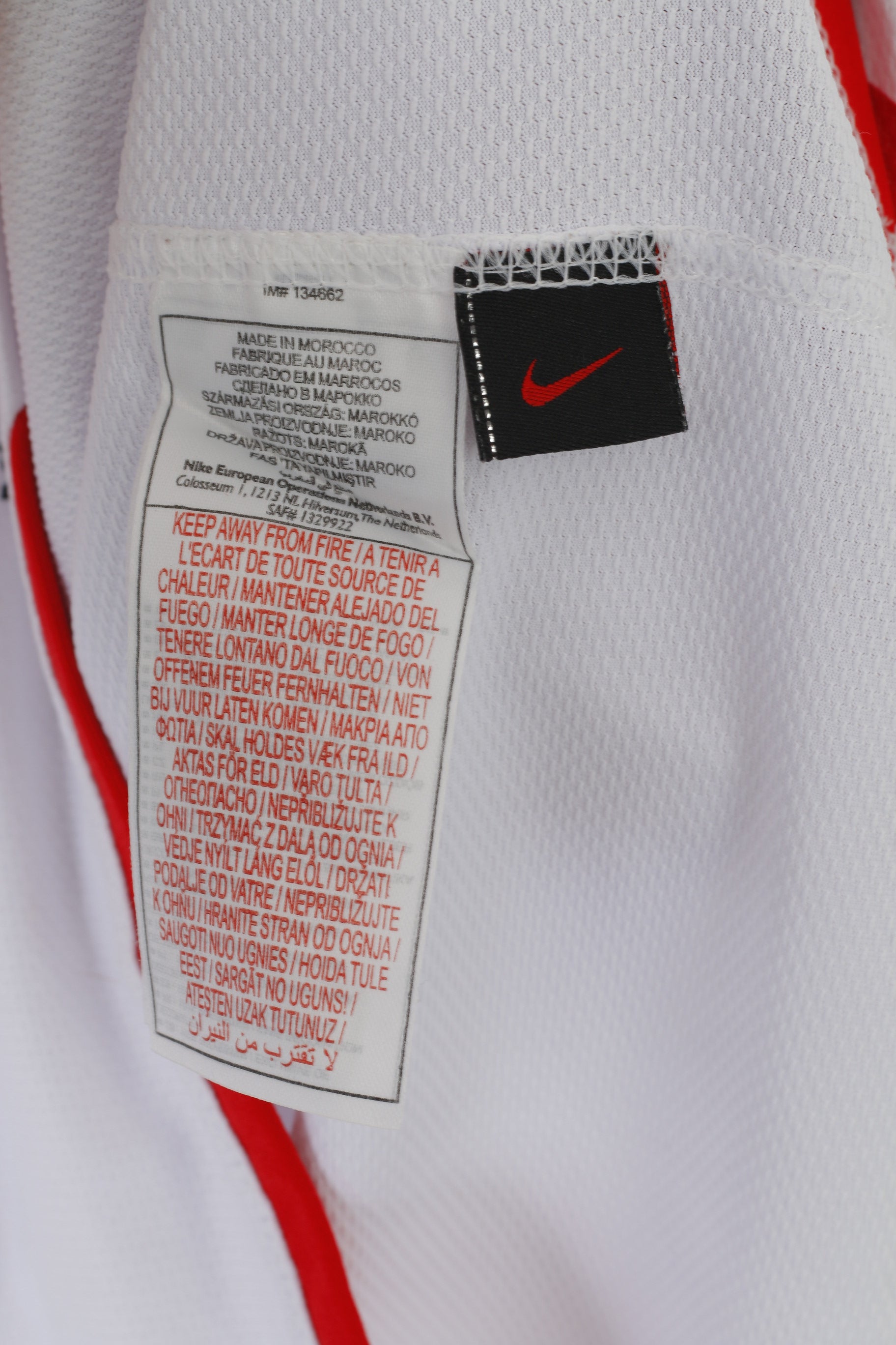 Nike FC Inter Milan Garçons 13-15 ans 158-170 Maillot Blanc 07-08 Maillot de football Centenaire