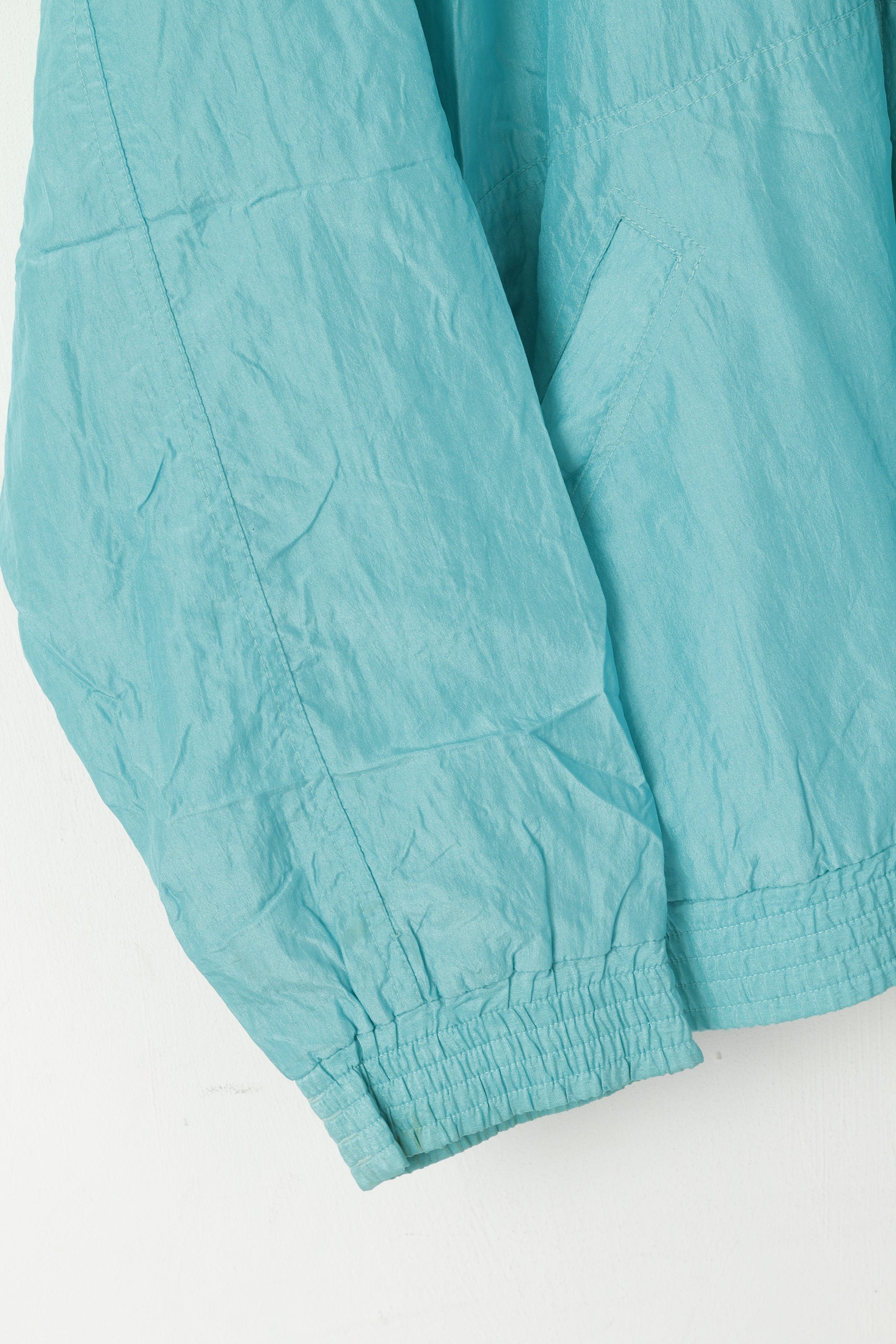 Maser Giacca da uomo M 50 Bomber verde in nylon lucido impermeabile Festival Oldschool Top