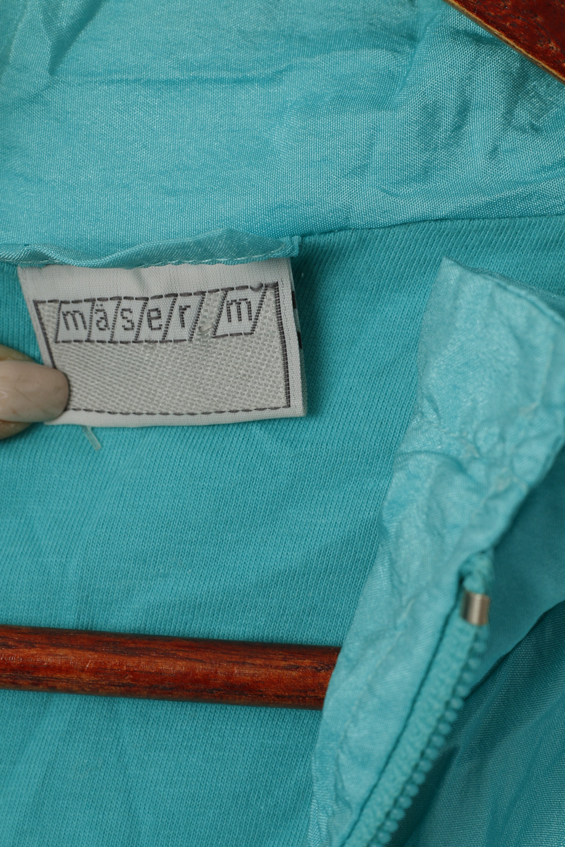 Maser Giacca da uomo M 50 Bomber verde in nylon lucido impermeabile Festival Oldschool Top