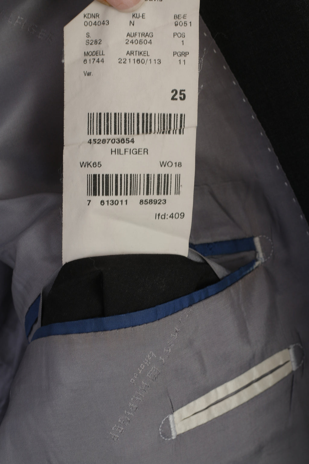 Tommy Hilfiger Men 25 40 Blazer Gray Wool Vintage Single Breasted Jacket