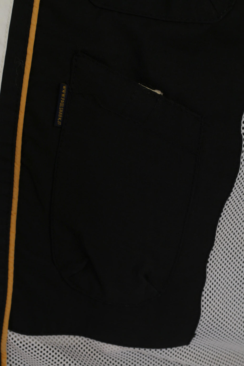 Paul & Shark Yachting Men 2XL Jacket Black Windbreaker Cotton Zip Up Classic Top