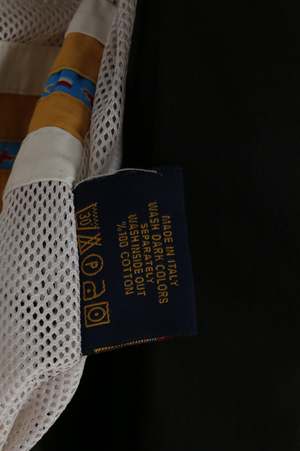 Paul & Shark Yachting Men 2XL Jacket Black Windbreaker Cotton Zip Up Classic Top