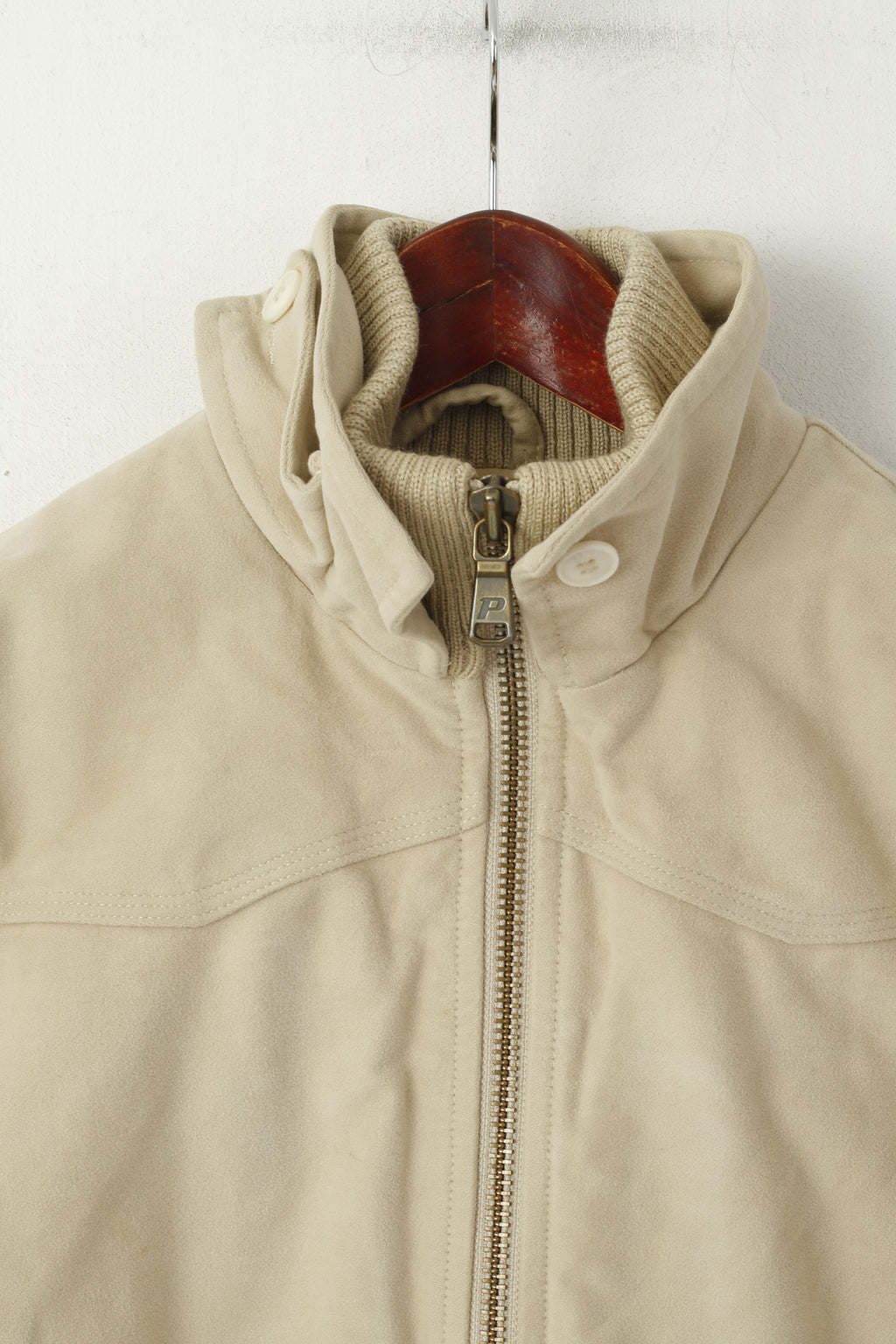 Giacca da donna M Peak Performance Bomber in cotone beige Mollie J Top con cerniera intera