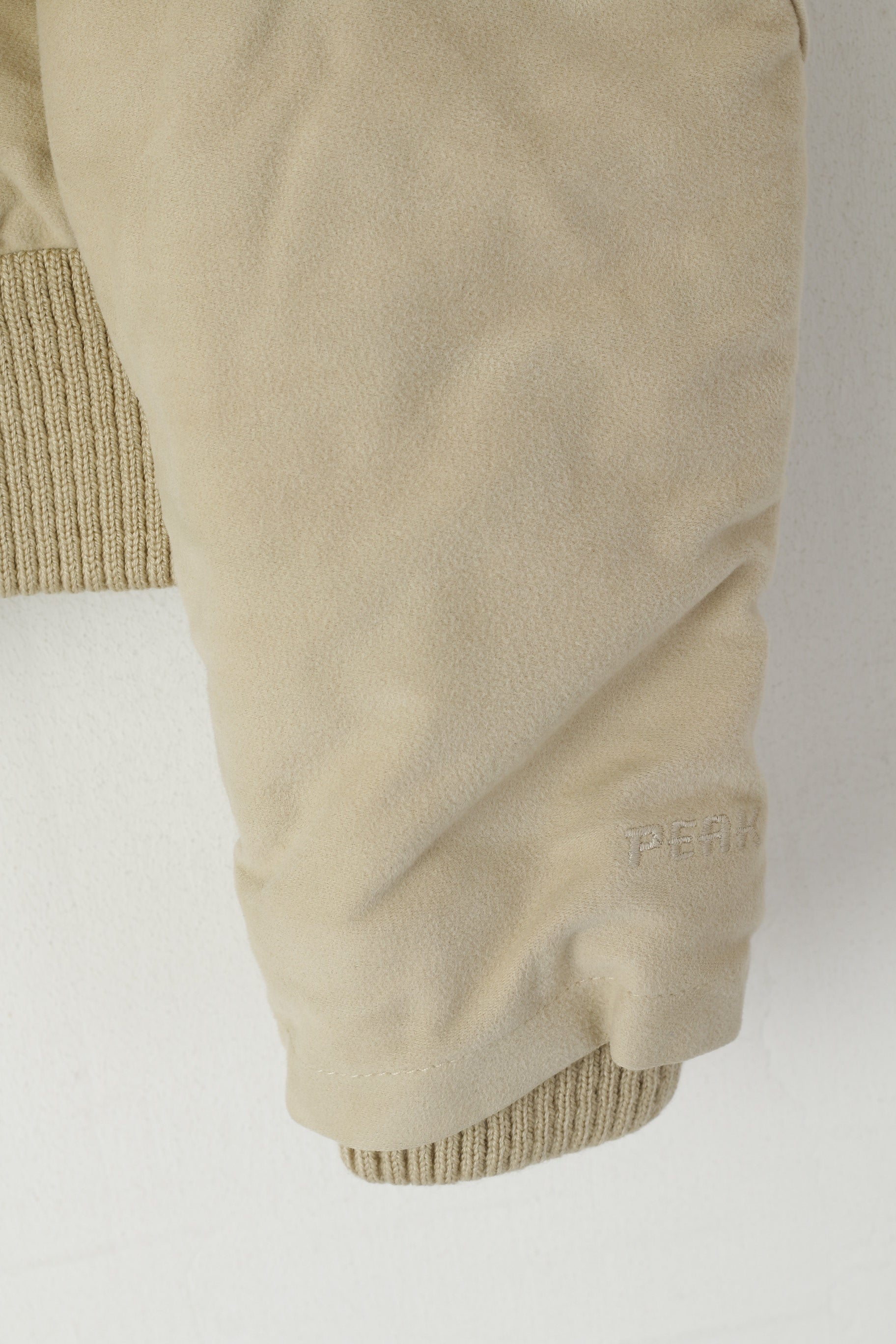 Giacca da donna M Peak Performance Bomber in cotone beige Mollie J Top con cerniera intera