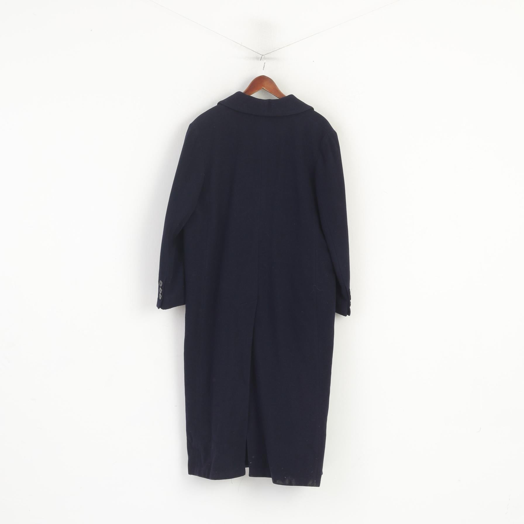 Berghaus mode femmes XL manteau marine laine cachemire Long Vintage Double boutonnage