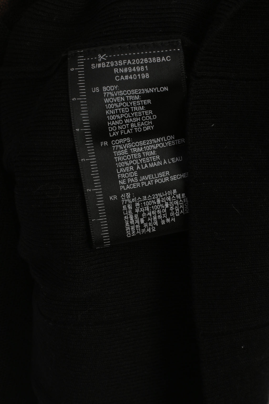 Twelve by Twelve Women XS Jumper Black Viscose Full Zipper Tulle Cardigan