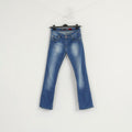 Tommy Hilfiger Women 30 Jeans Trousers Blue Cotton Straight Leg Casual Pants