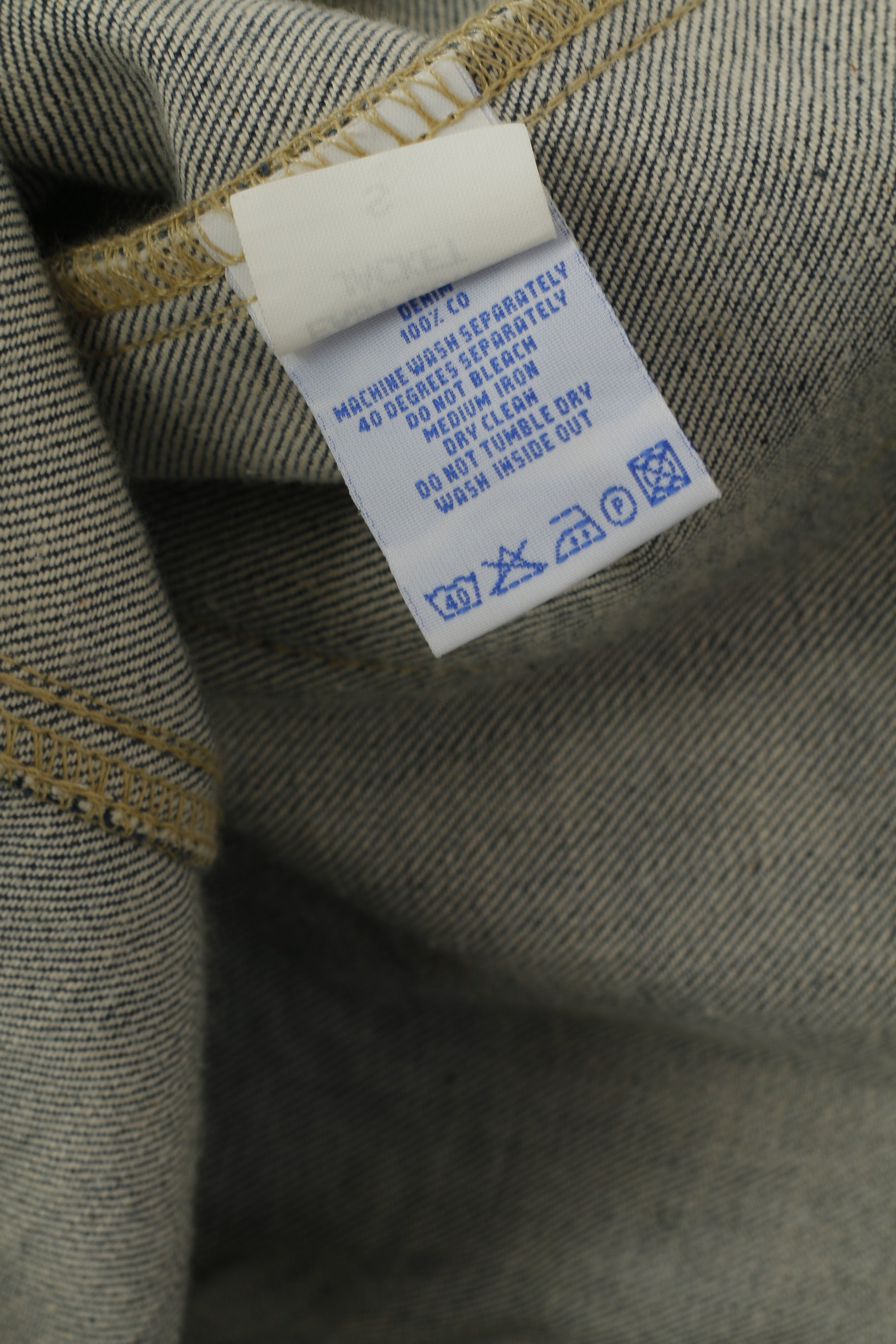 Tommy Hilfiger Denim Giacca da uomo in cotone blu Jeans East Coast con bottoni